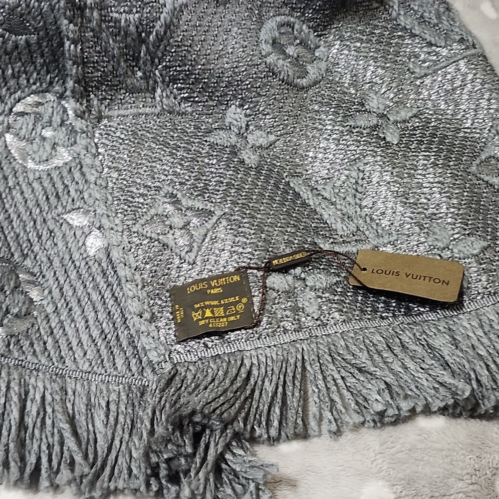 Monogram Wool Stole - Picture 7 of 12
